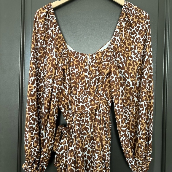 NWT Lily Pulitzer Lila Long Sleeve Dress Animal Print Wrap Tie Sweetheart Size 0 - Picture 8 of 10